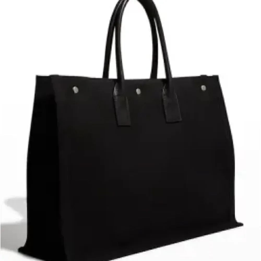 Saint Laurent Rive Gauche black and white tote bag purse brand new never used!